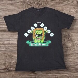 Vintage WWF T-Shirt Roll The Dogg A Bone Large Black  Road Dogg Jesse James DX